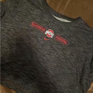 Ohio State Buckeyes oversized large crop top